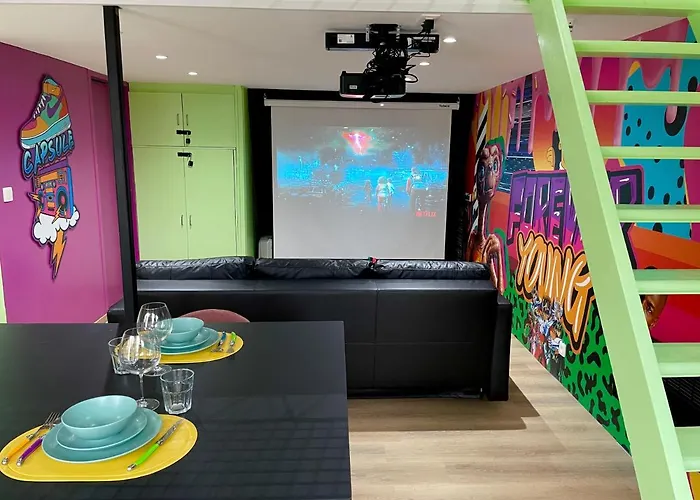 Capsule Forever Young - Jacuzzi - Sauna - Billard - Arcade De Jeux - Netflix & Cinema - Ping Pong Vakantiehuis